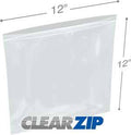 ClearZip Lock Bags 12 x 12 in. 0.004 Gauge Case of 500 E590