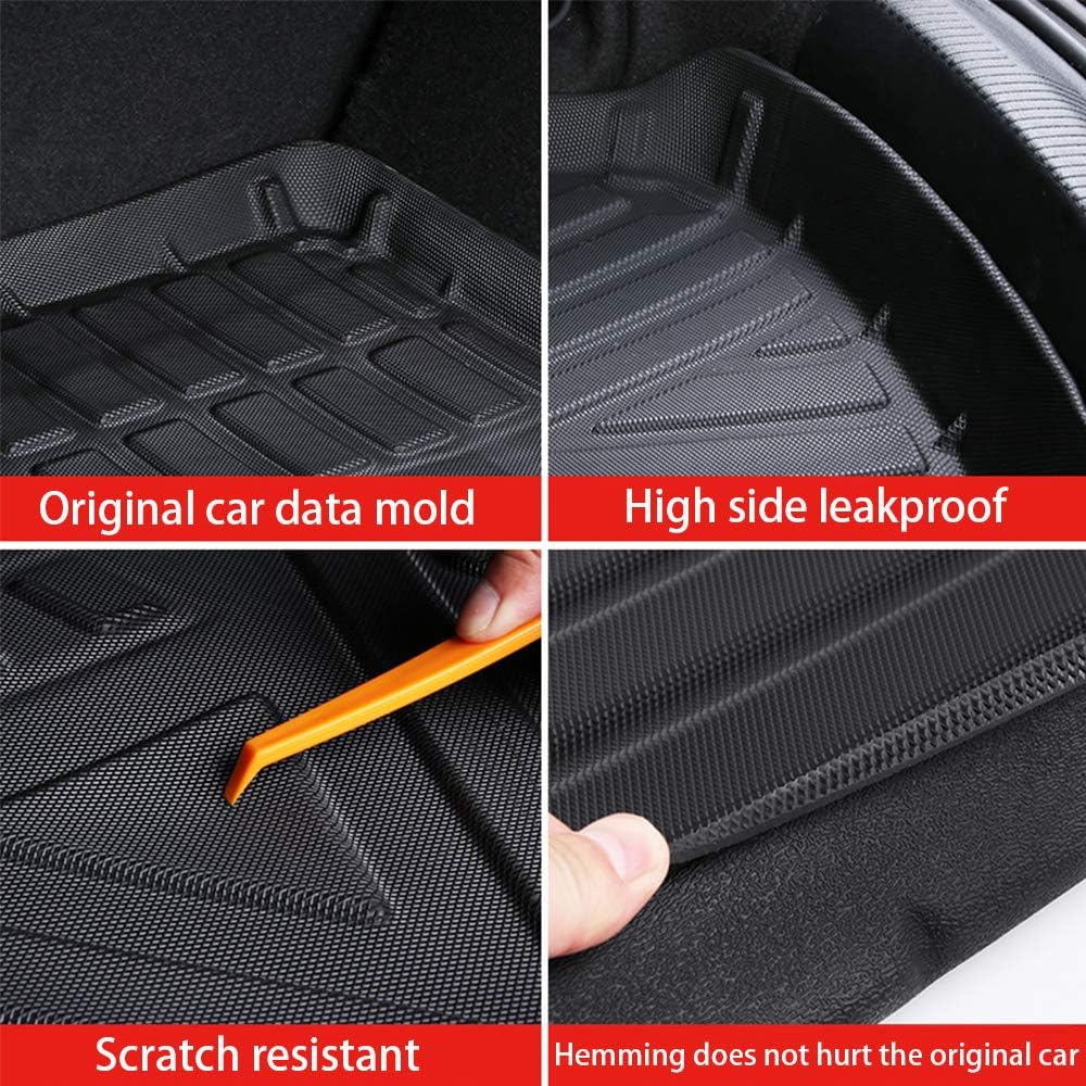 Black Rubber Cargo Liner Trunk Mat V975