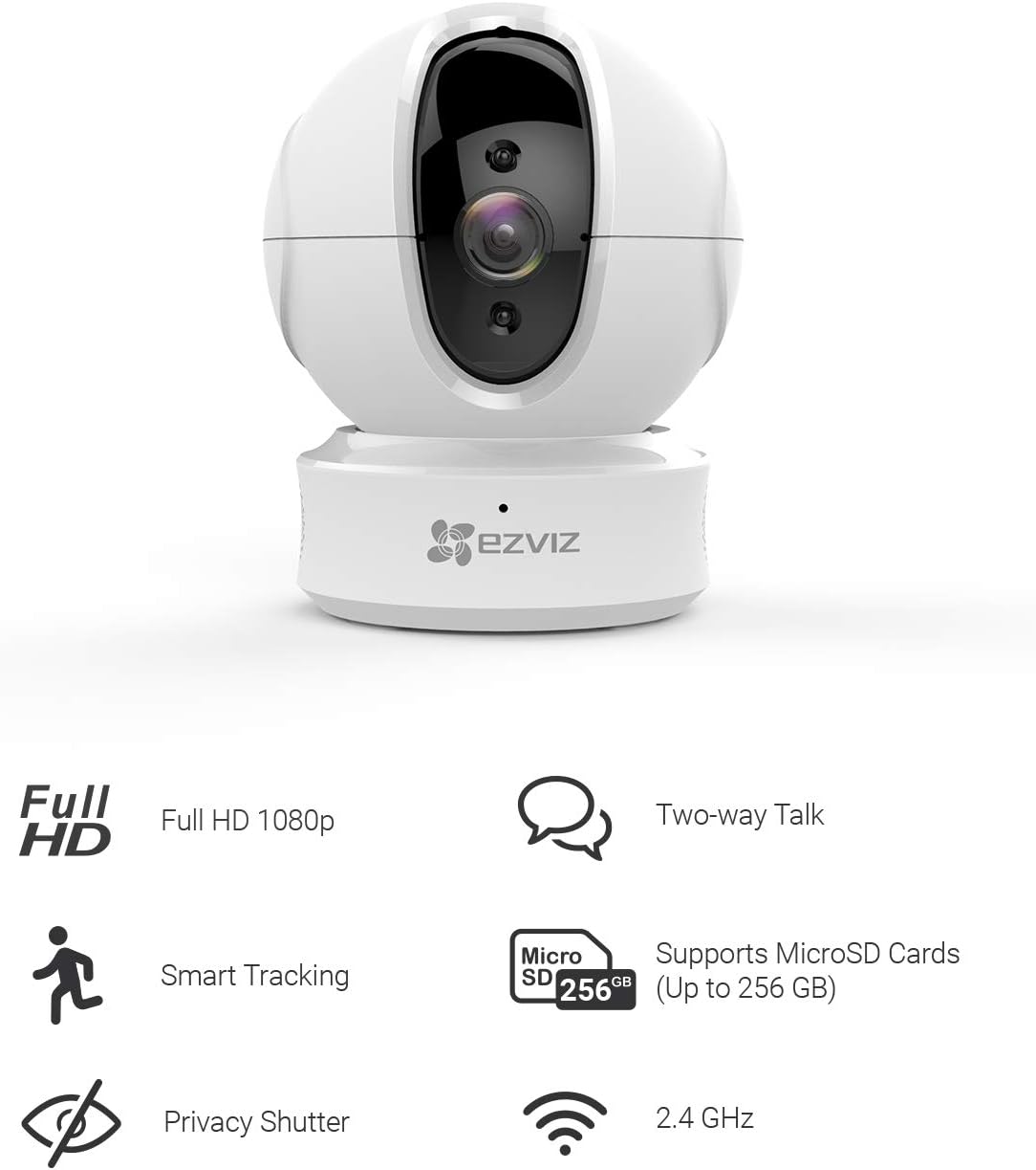 1080p Pan Tilt Security Camera 2 Pack F4880