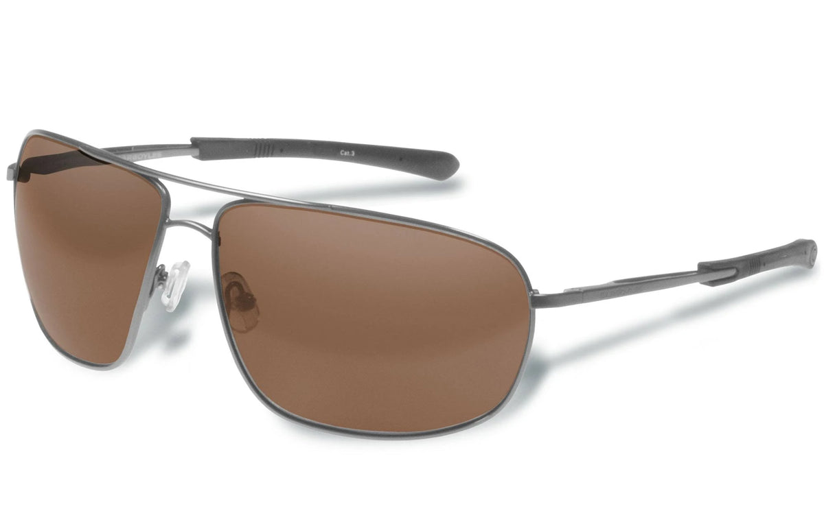 Polarized Shiny Gun Brown Sunglasses P29474