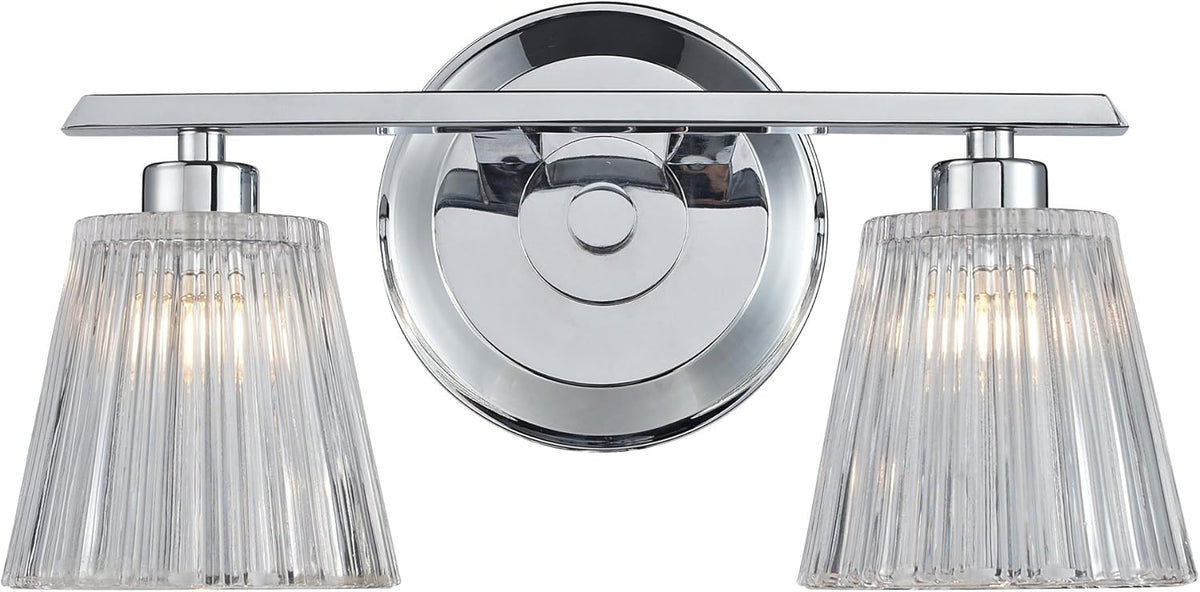 Polished Chrome Two Light Bath Bar P19480