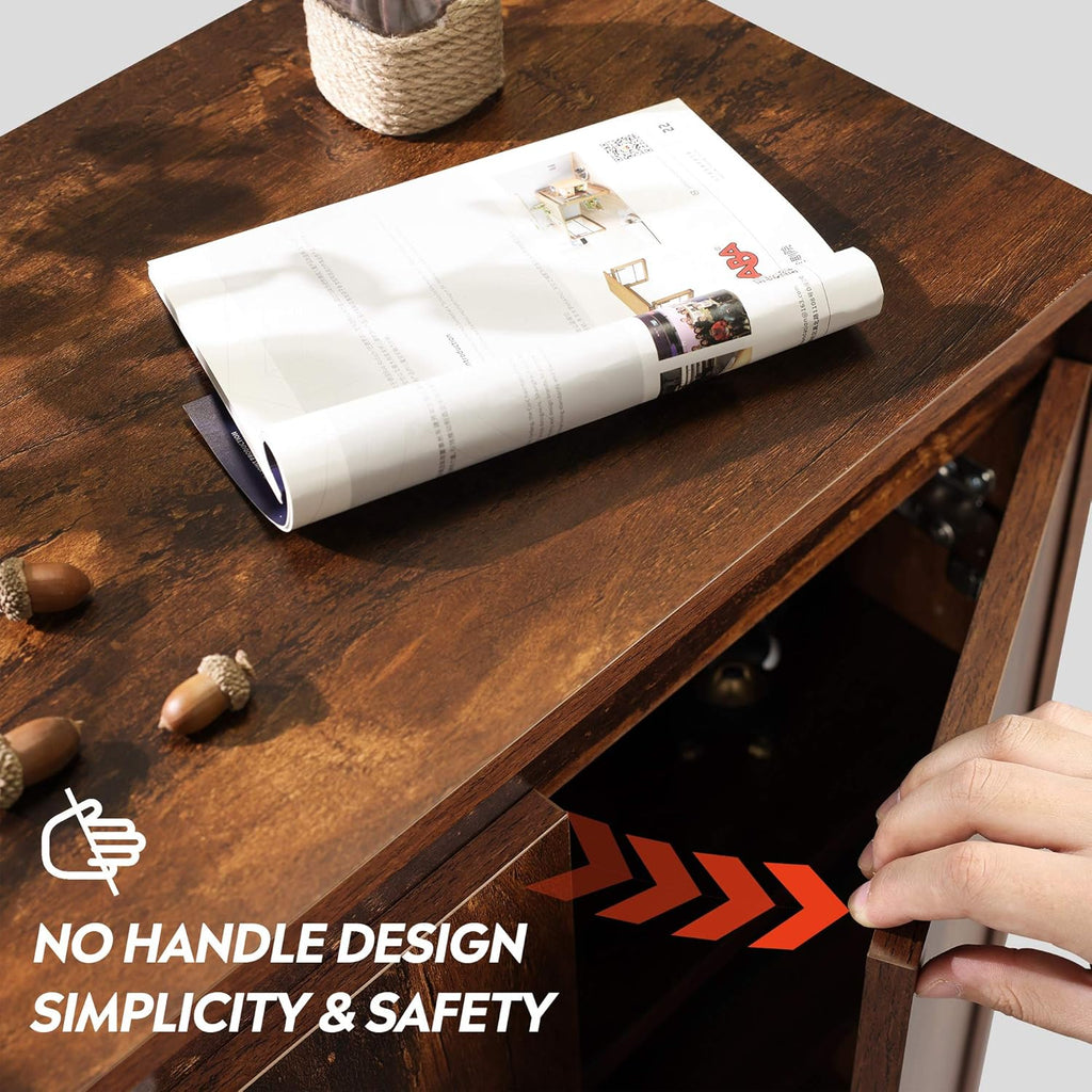 Wood Storage Cabinet with 2 Doors and Adjustable Shelf I37969