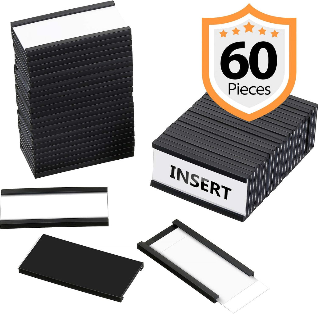 Magnetic Labels with Cards 1 x 2 Inch 60 Packs X369953