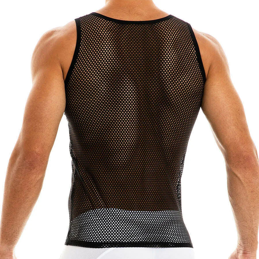 Camouflage Mesh Tank Top N421
