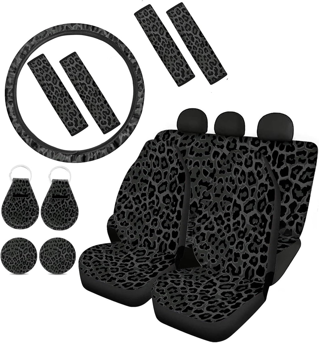 Leopard Print 13pcs Car Seat Covers Set S793