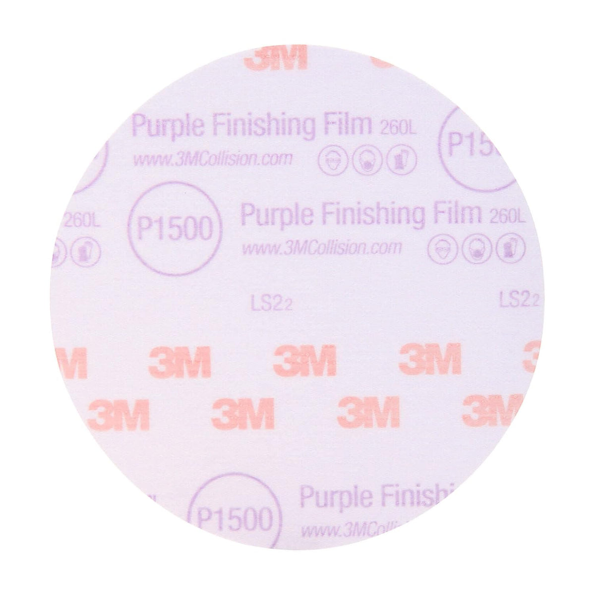 6 in P2000 Purple Abrasive Disc 50 Discs W339