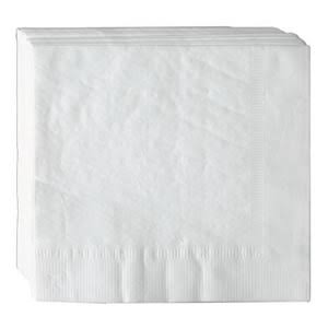 White 1-Ply Dinner Napkins, Case of 4000 Z40909