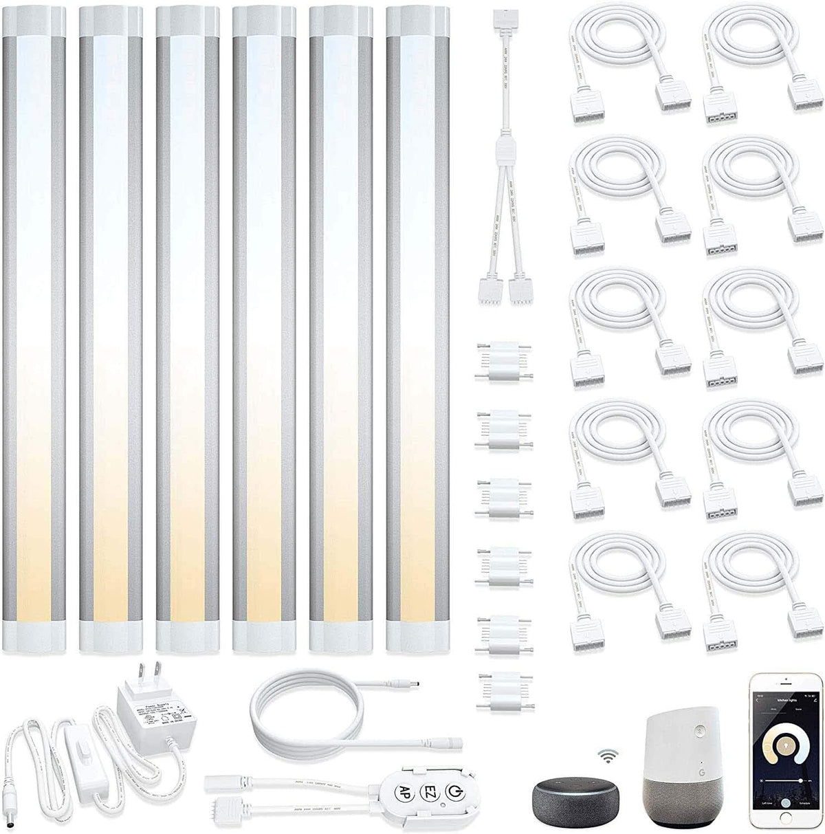 App Controlled Dimmable LED Under Cabinet Lights Kit H90677