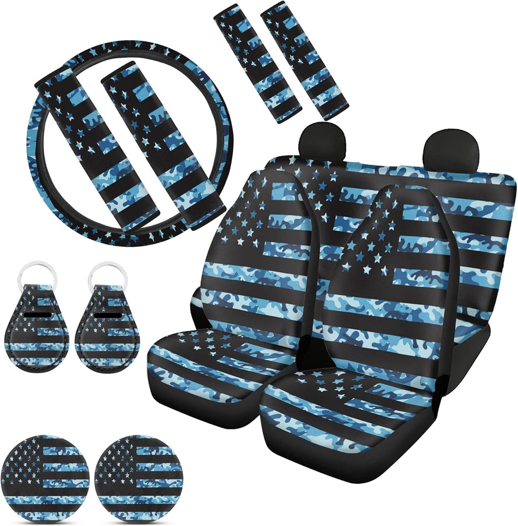 Leopard Print 13pcs Car Seat Covers Set S793