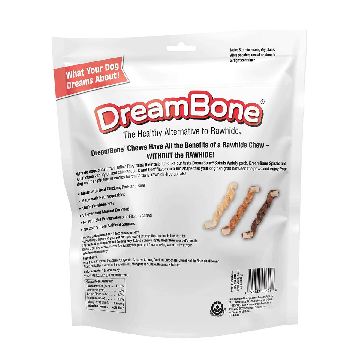 Dog Chews Spirals Variety H3726