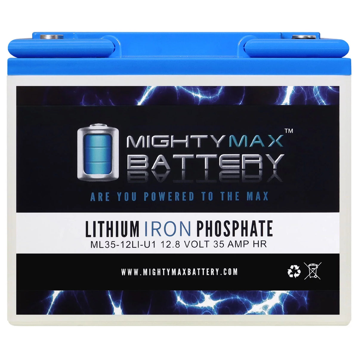 12V 35AH U1 Lithium Replacement Battery V346