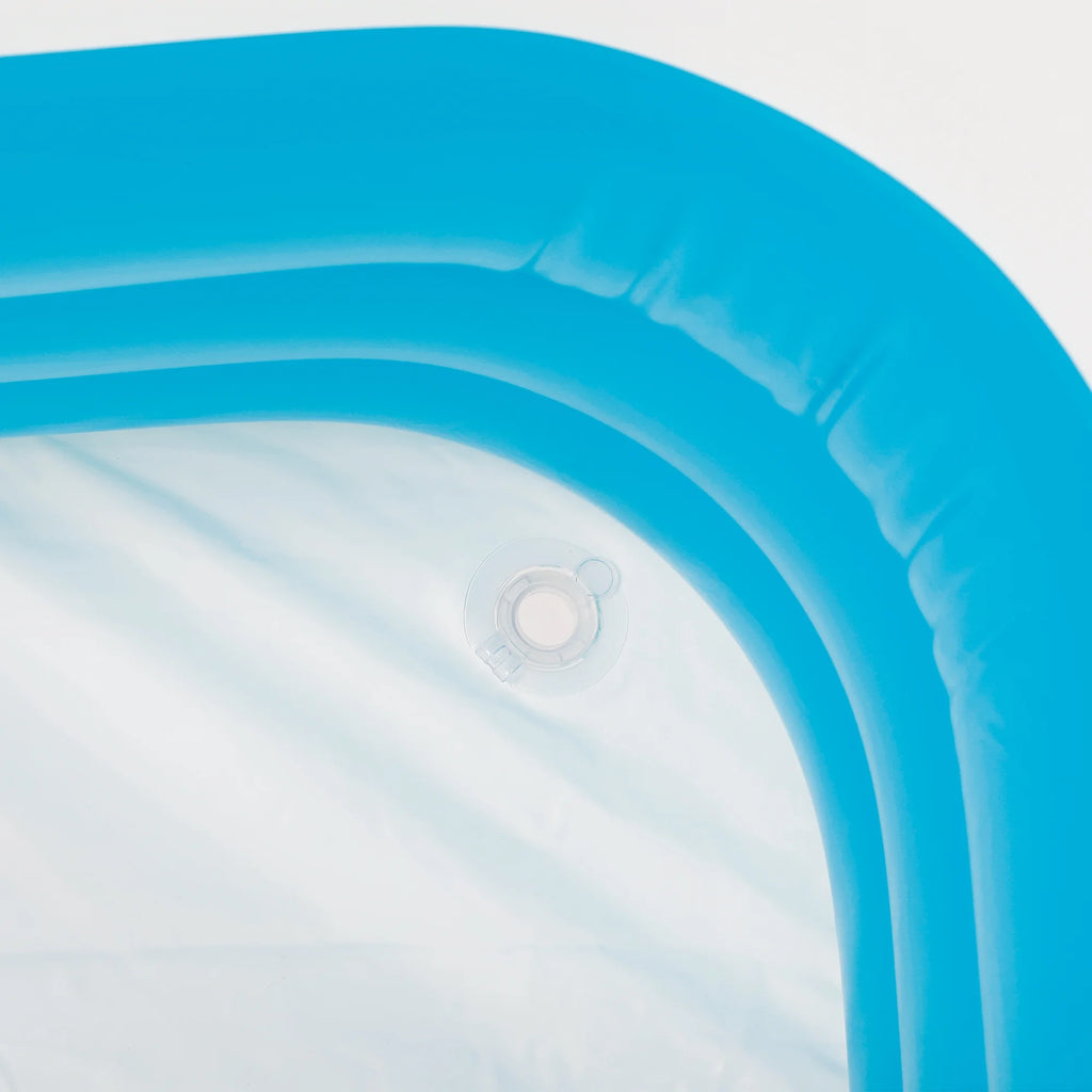 10-Foot Rectangular Inflatable Family Pool, Blue Z8553