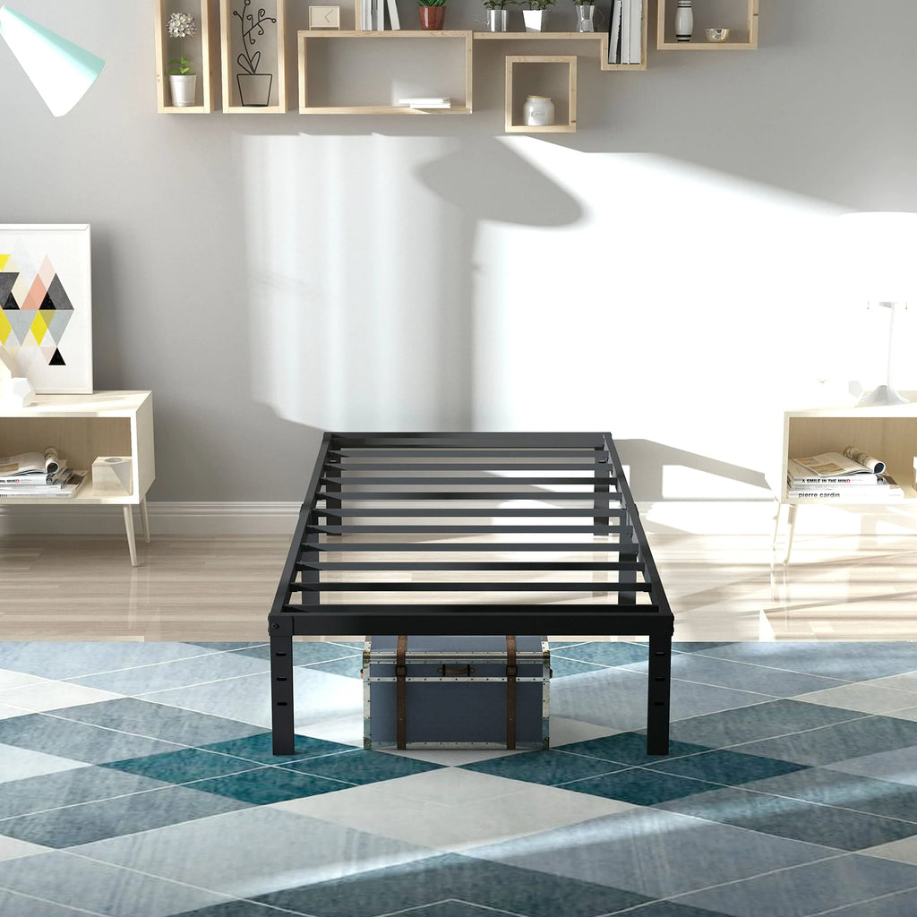14'' Heavy Duty Twin Metal Platform Bed Frame J142