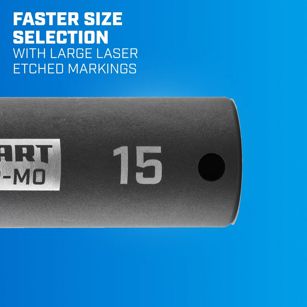 10 Piece 3/8-inch CR-MO Impact Rated Socket Set X378096