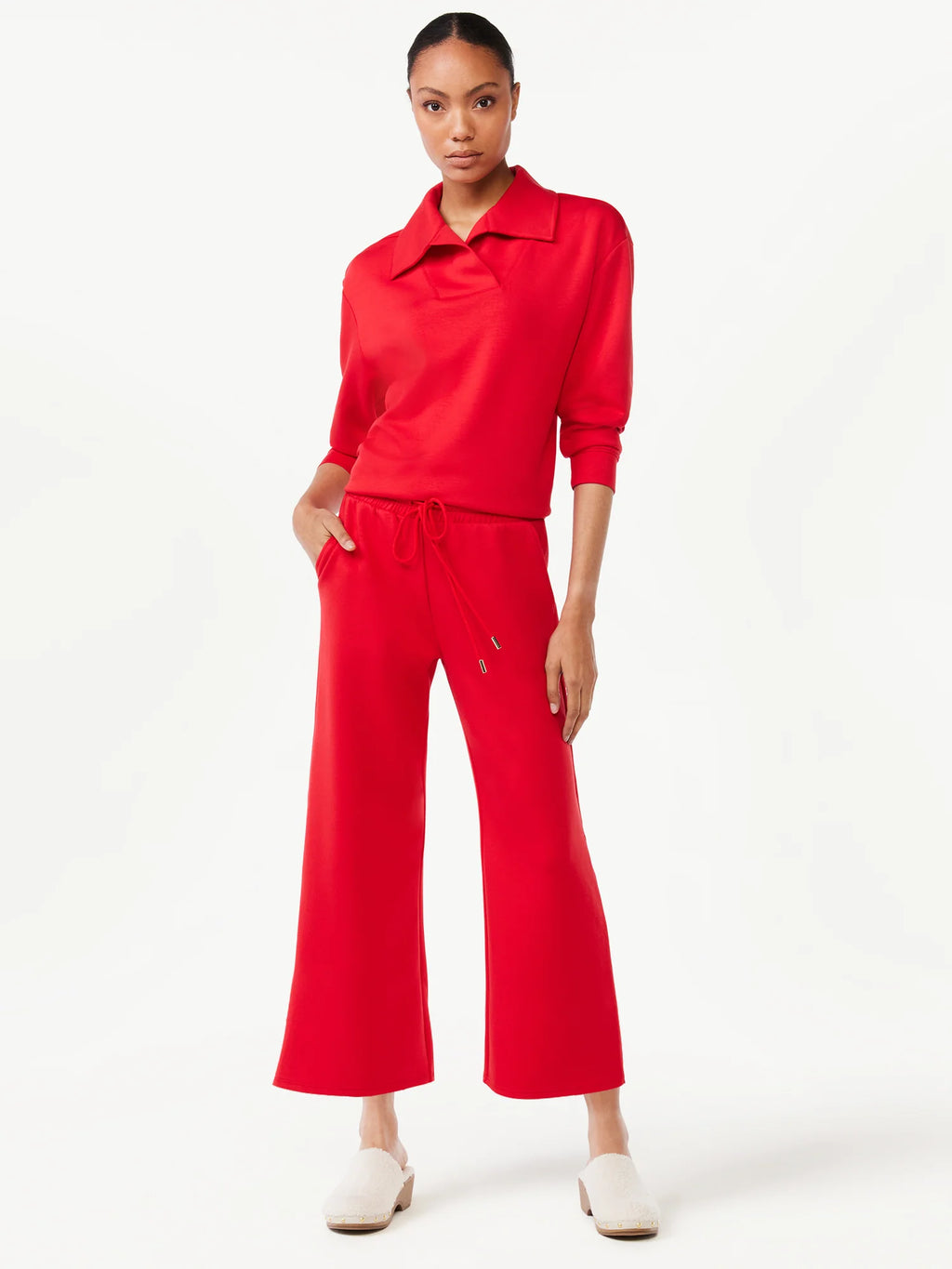 Women's Cropped Scuba Lounge Pants M586