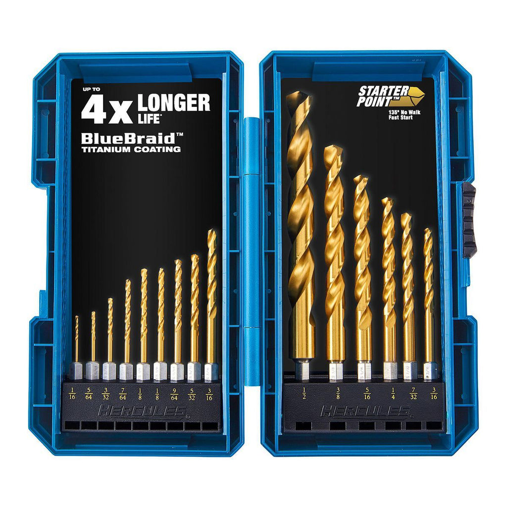 15-Piece Titanium Drill Bit Set Y143