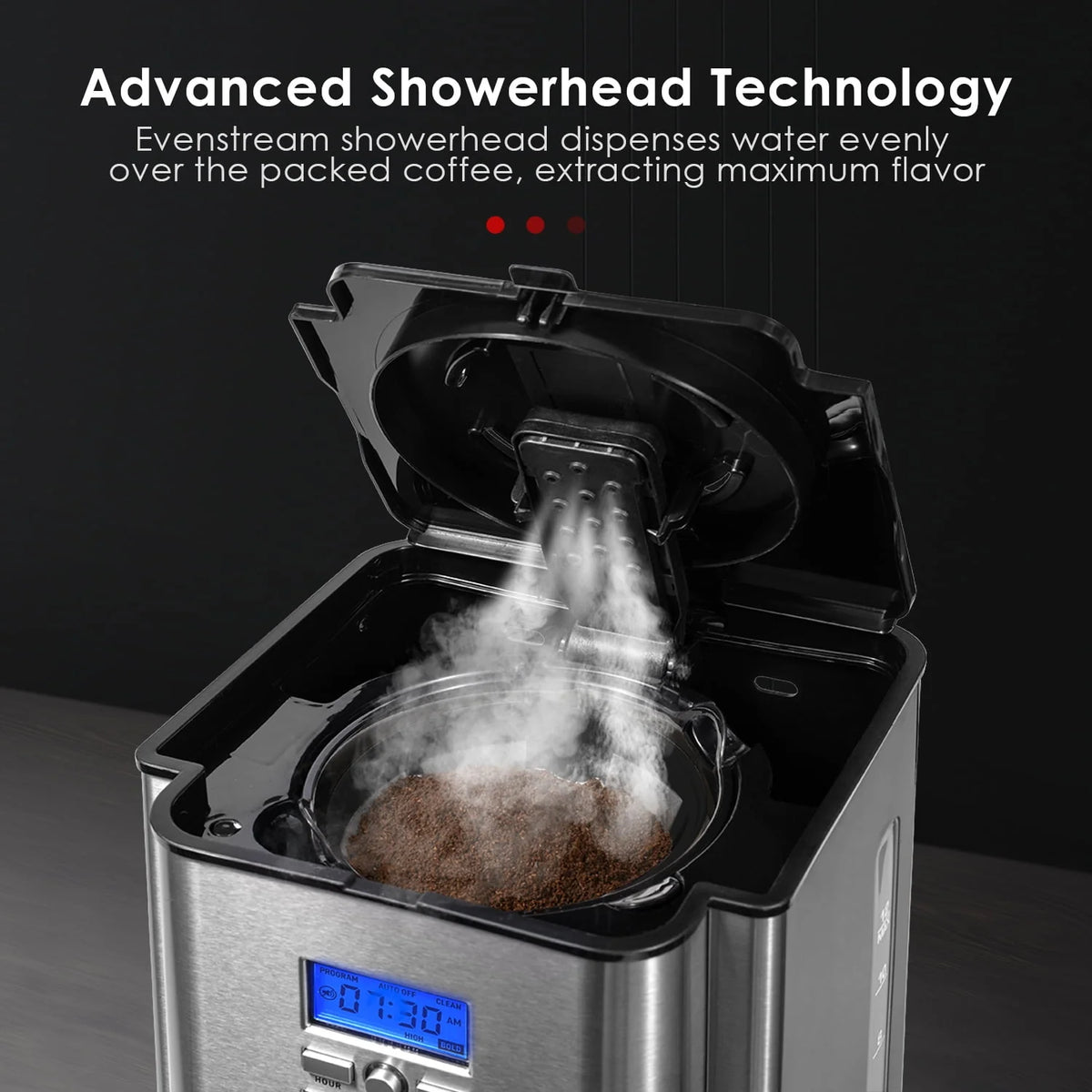 Stainless Steel 12 Cup Programmable Drip Coffee Maker K7431