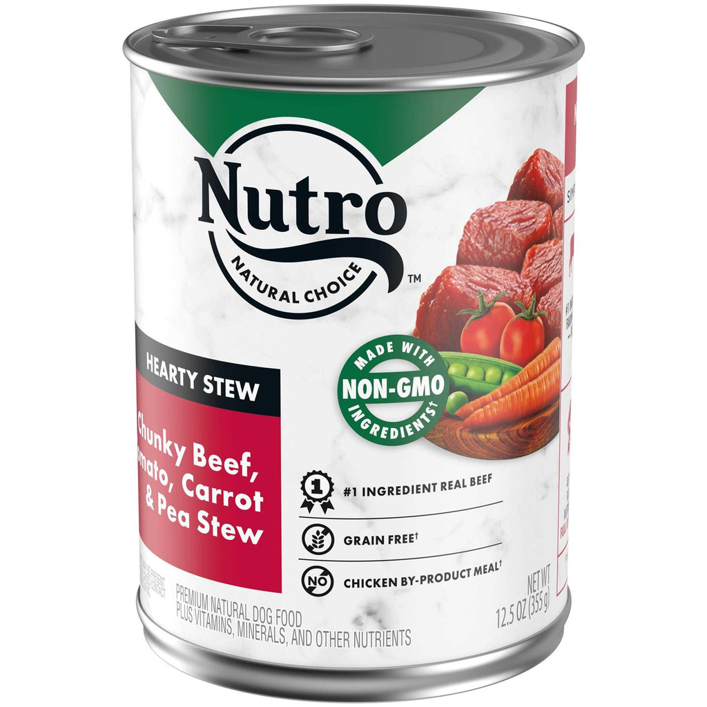 Adult Natural Wet Dog Food Chunky Beef in Gravy N42646