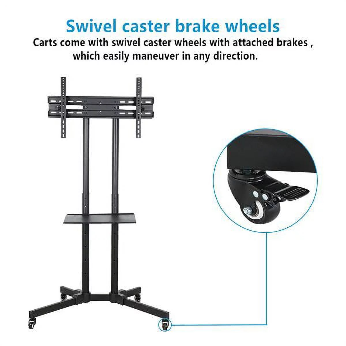 Black TV Stand Cart S65367
