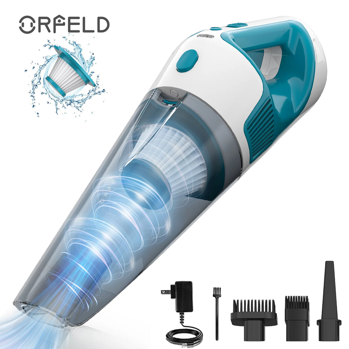 Handheld Cordless Vacuum with 8.5Kpa Cyclonic Suction D31816