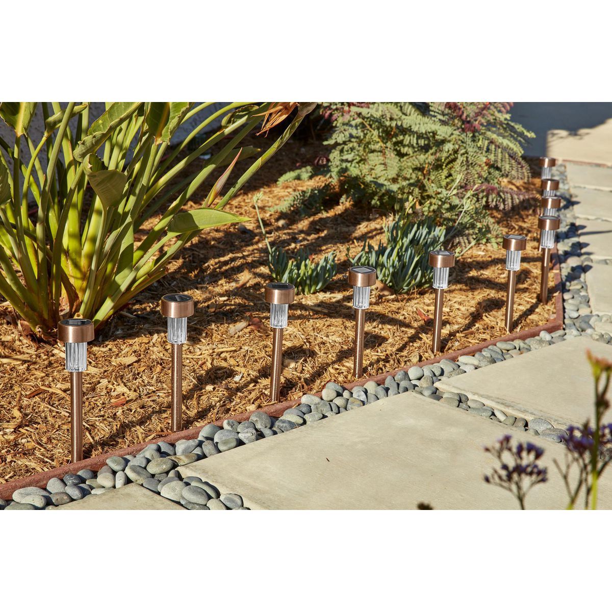 10 Pack Solar LED Pathway Lights X61314