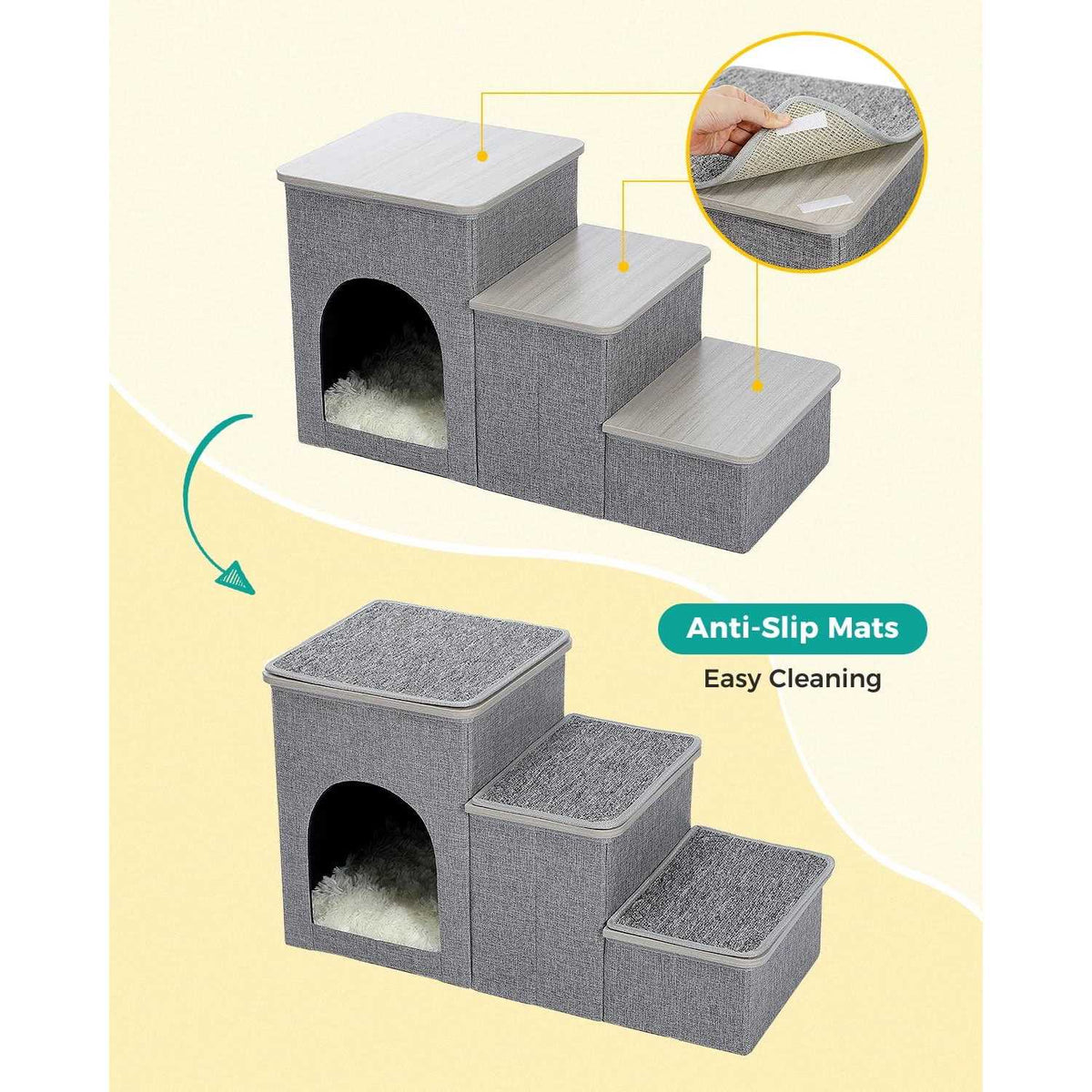 3 Steps Storage Dog Stairs M897