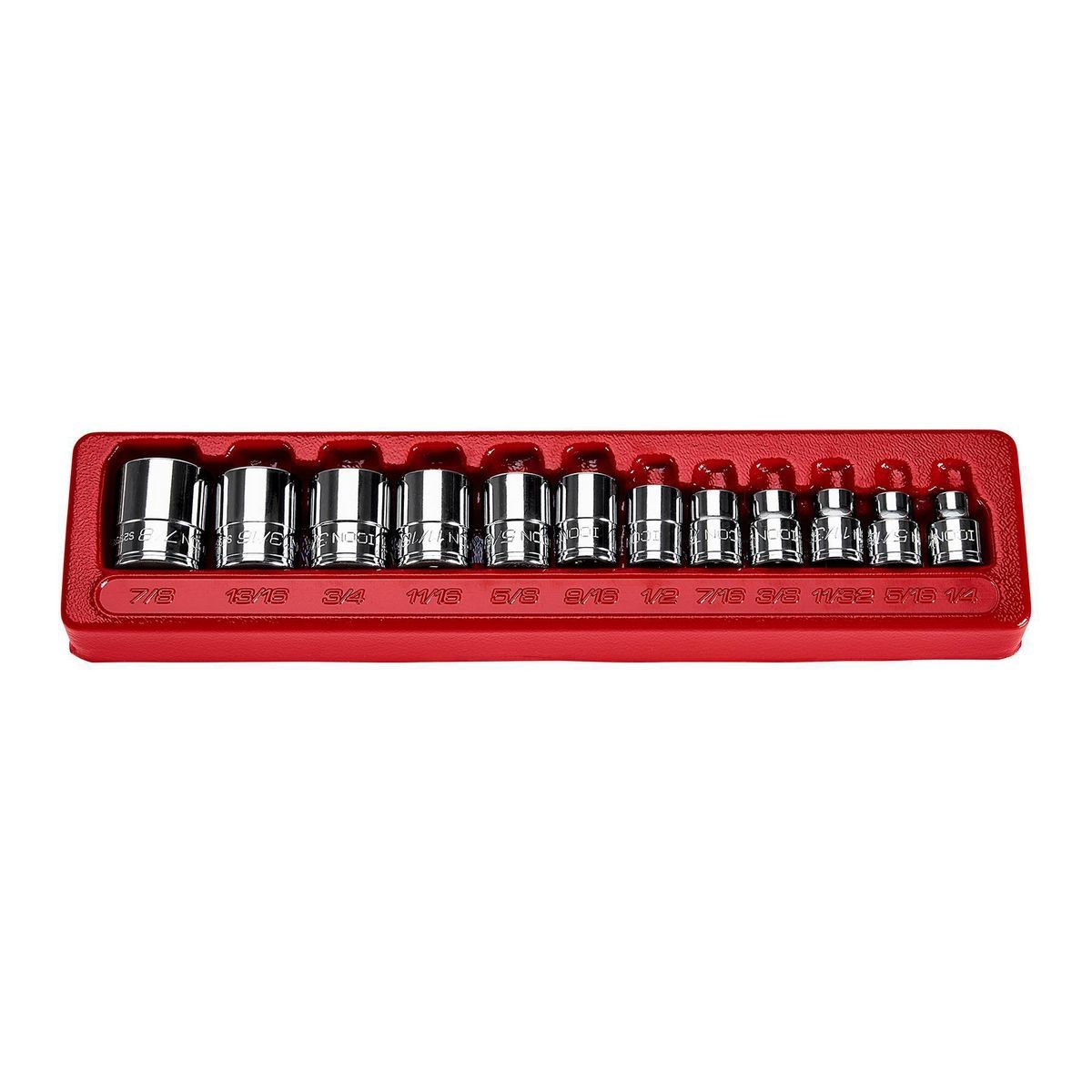3/8 in. Drive SAE Shallow Socket Set, 12-Piece B97677