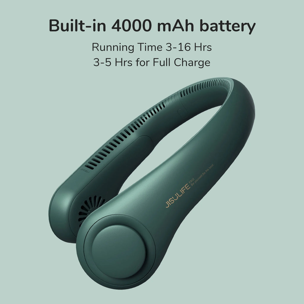 Portable Neck Fan 4000 mAh Bladeless Fan with 3 Speeds G57335