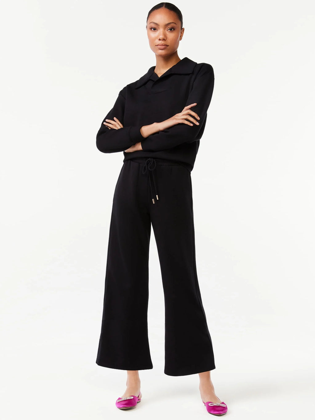 Women's Cropped Scuba Lounge Pants M586