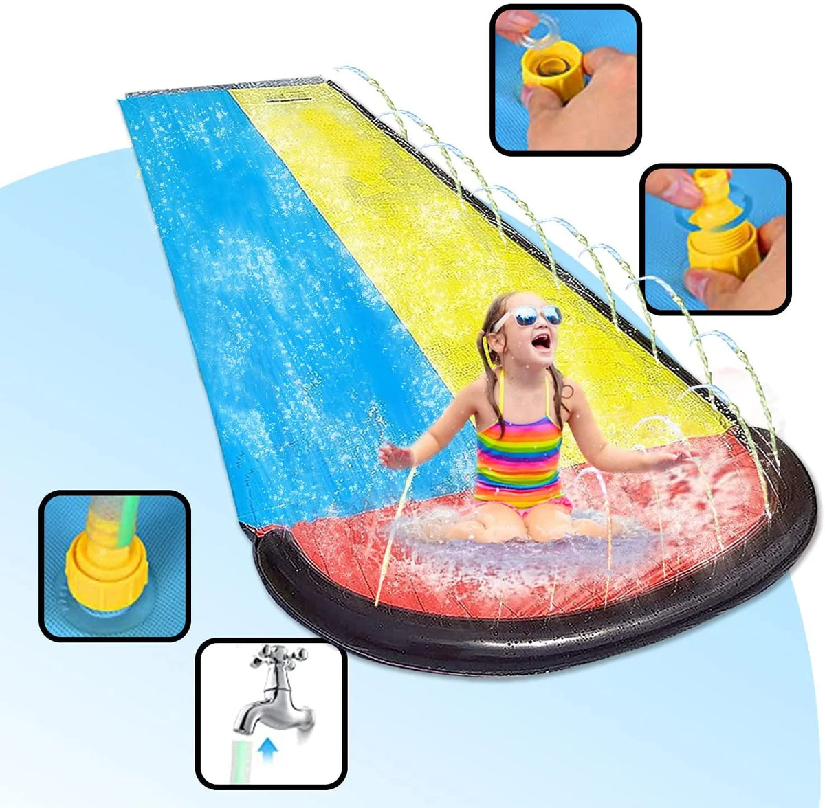 15.5ft Heavy Duty Slides and Crash Pad N996689