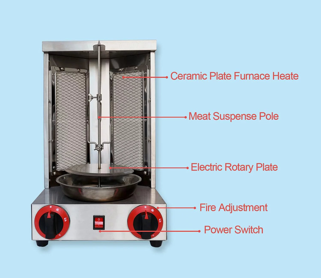 Propane 2 Burner Vertical Shawarma Grill X729011