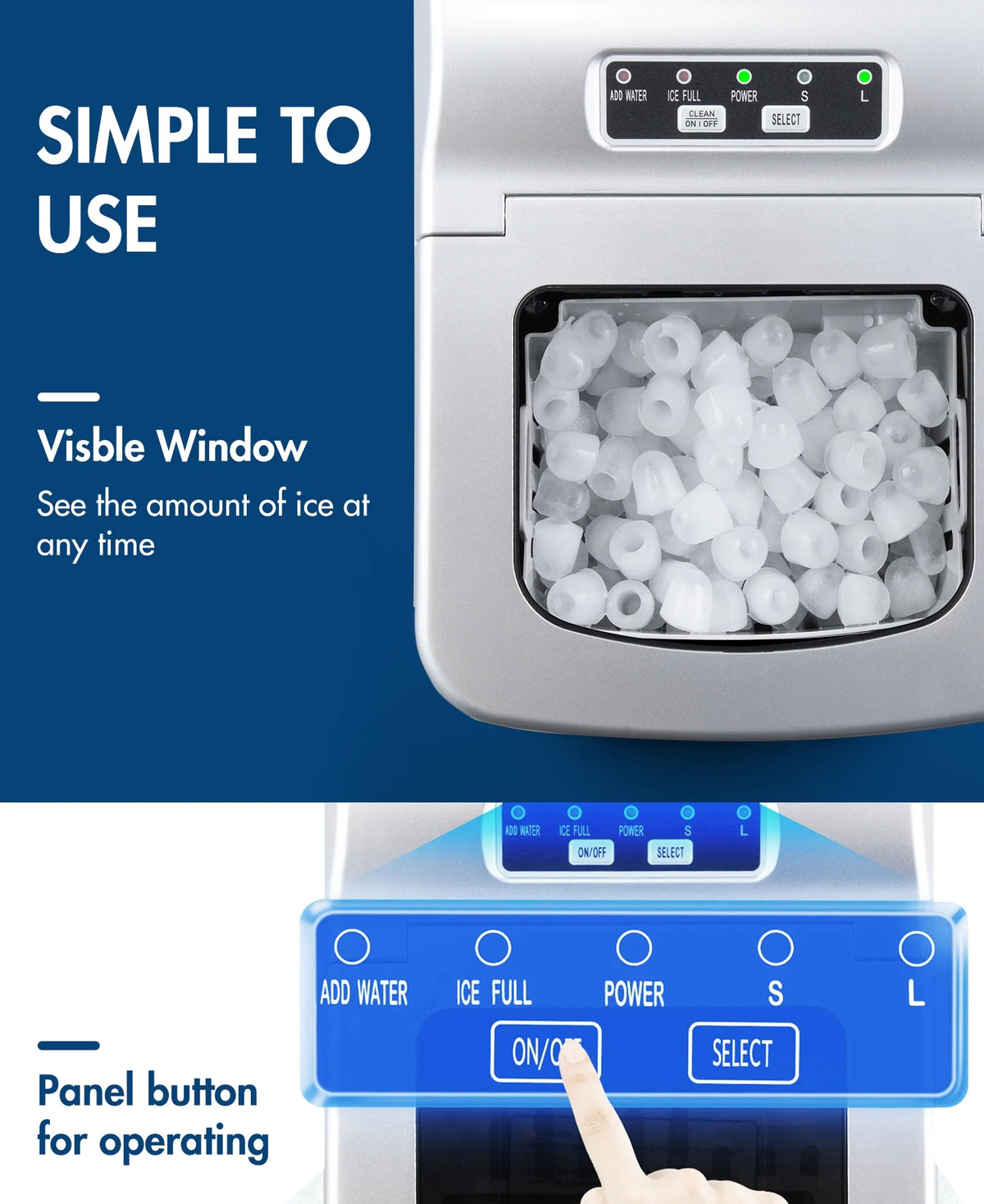 Portable Countertop Ice Maker 26lbs/Day L806