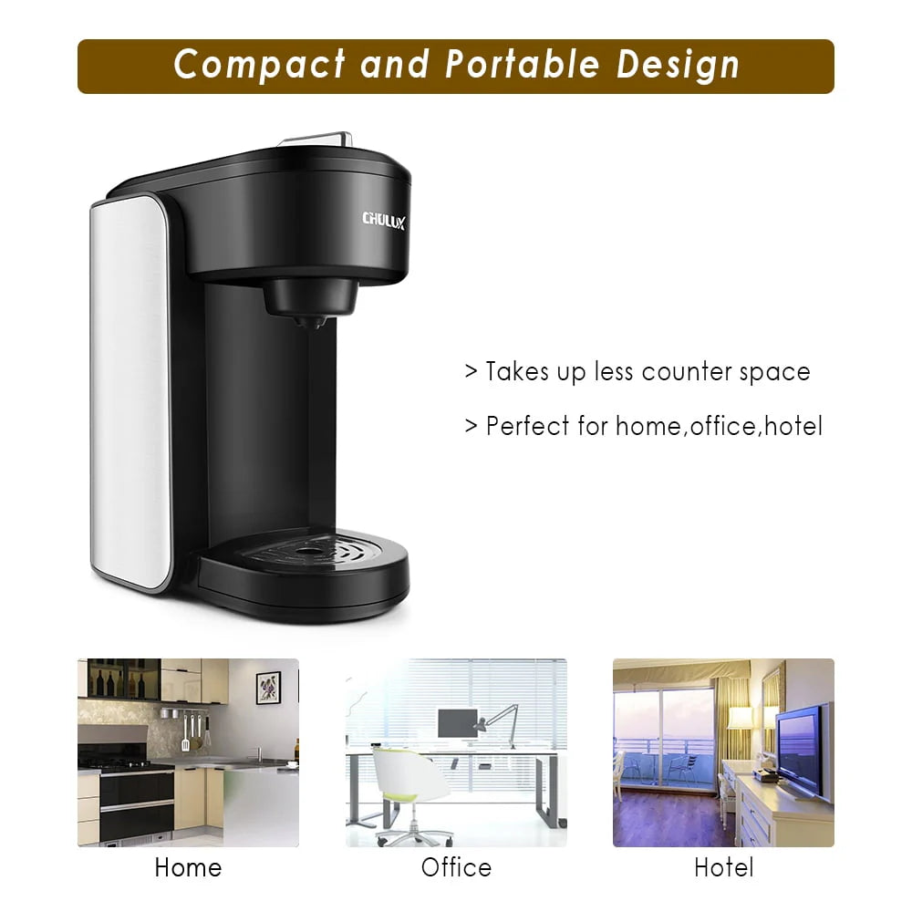 1000W Single Serve Stainless Steel Coffee Maker Y468