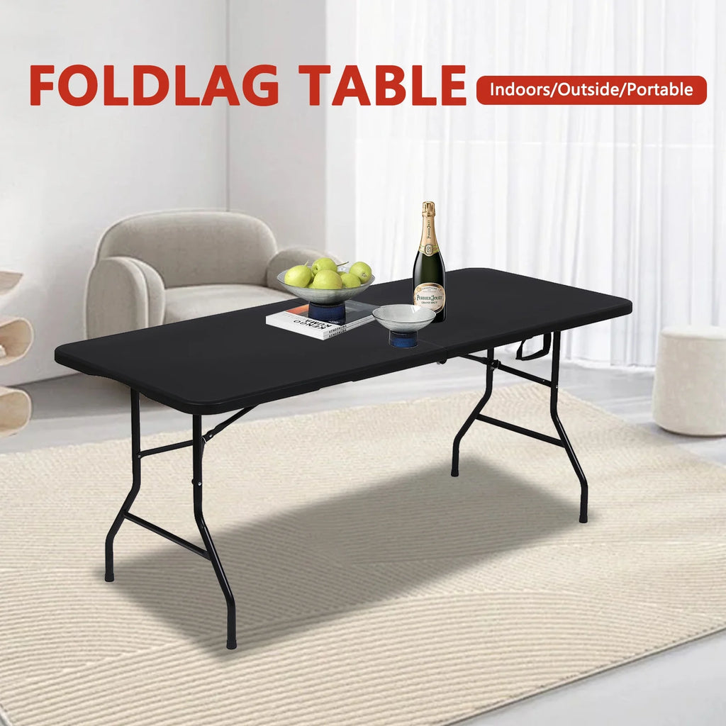 6ft Heavy Duty Plastic Folding Table S69413