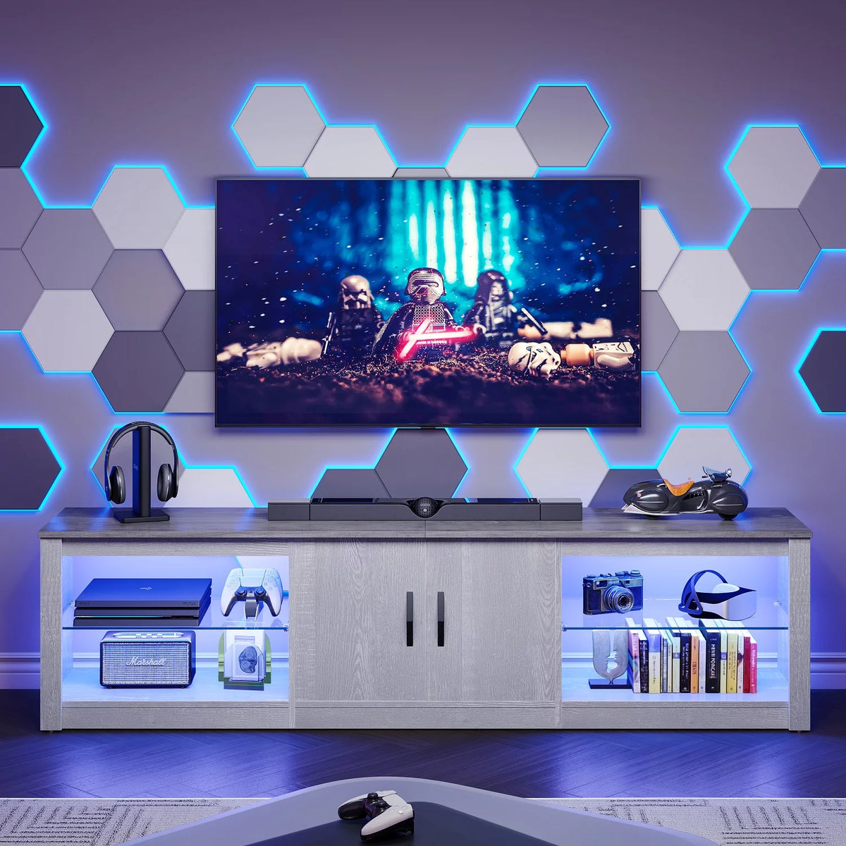 Wash Grey TV Stand K122