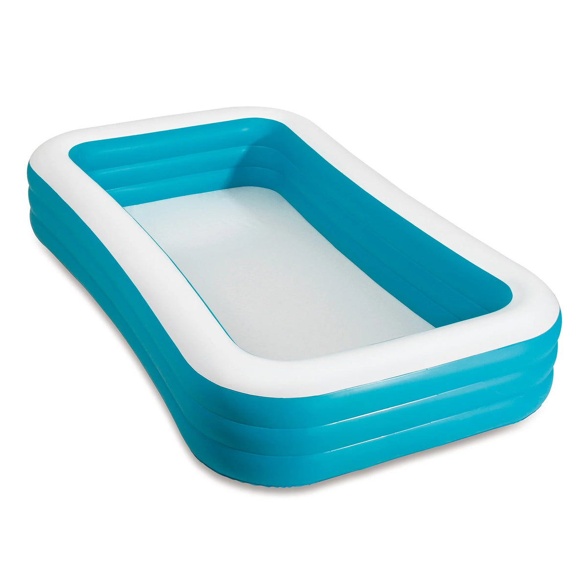 10-Foot Rectangular Inflatable Family Pool, Blue Z8553