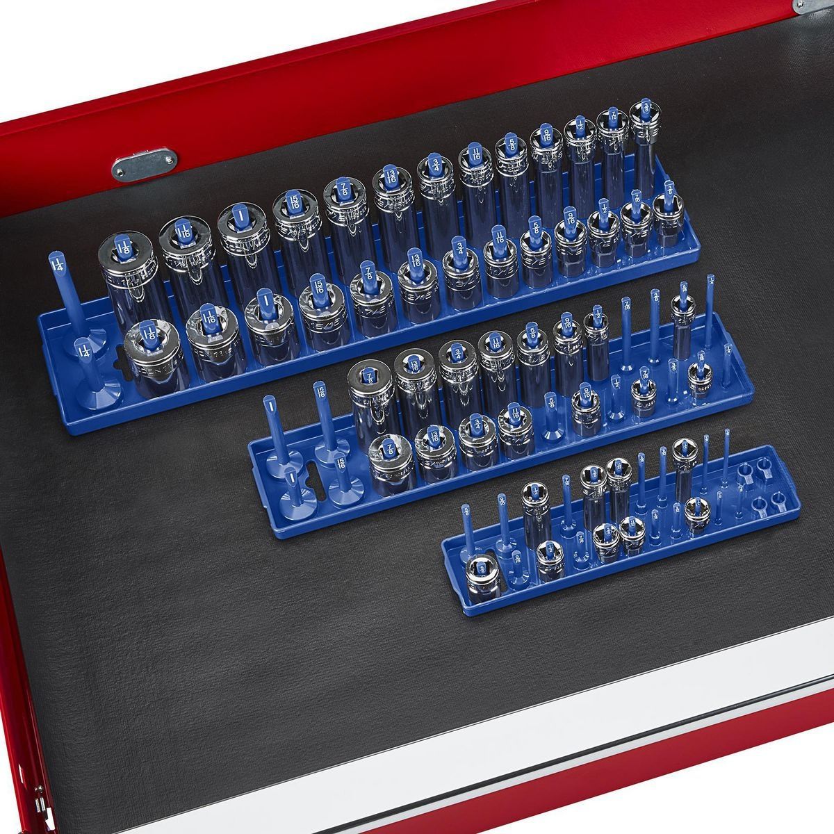 3 Piece Blue SAE Socket Tray B462