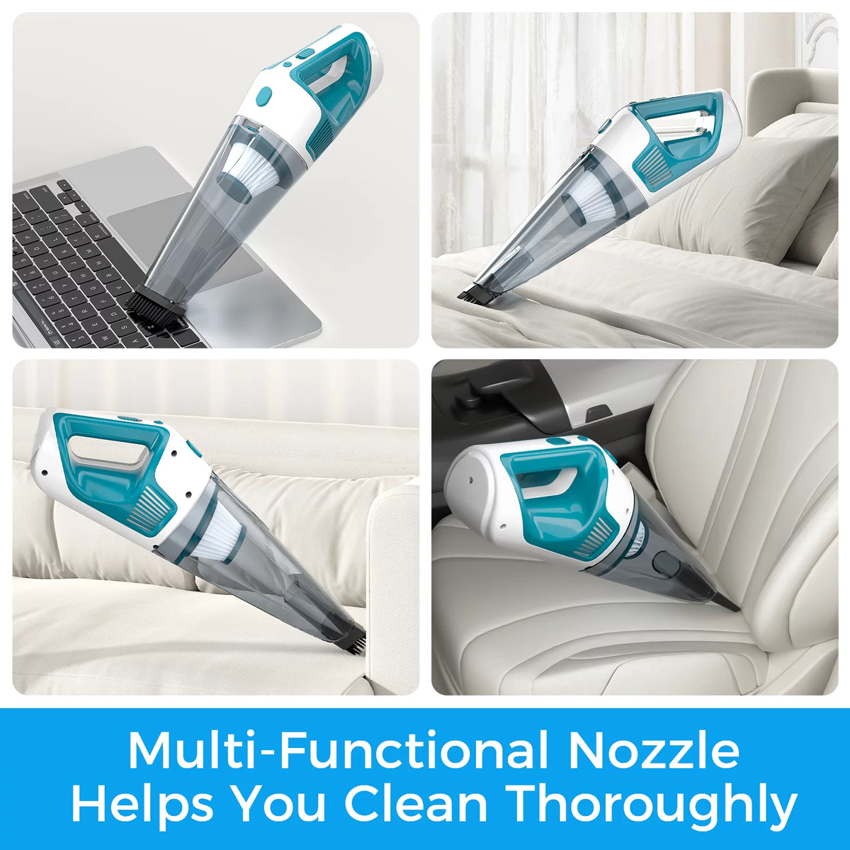Handheld Cordless Vacuum with 8.5Kpa Cyclonic Suction D31816