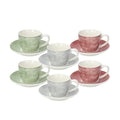 Coffee Cup & Saucer Set 6pcs Z519