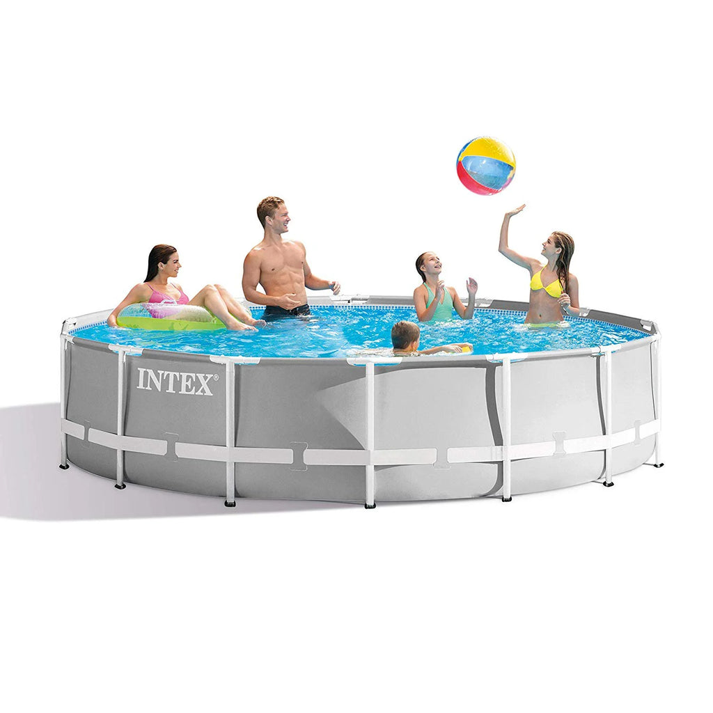 14 Foot x 42 Inch Above Ground Swimming Pool Set with Filter Y517300