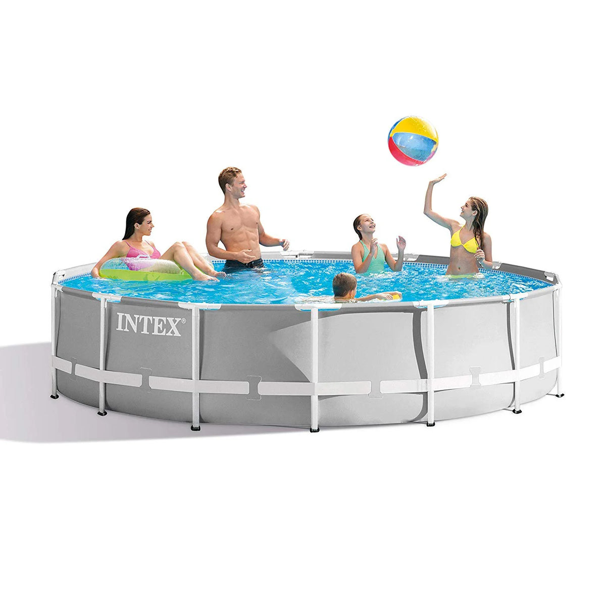 14 Foot x 42 Inch Above Ground Swimming Pool Set with Filter Y517300