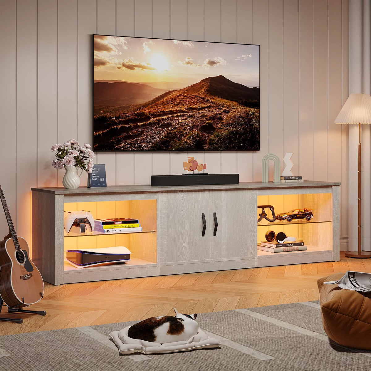 Wash Grey TV Stand K122