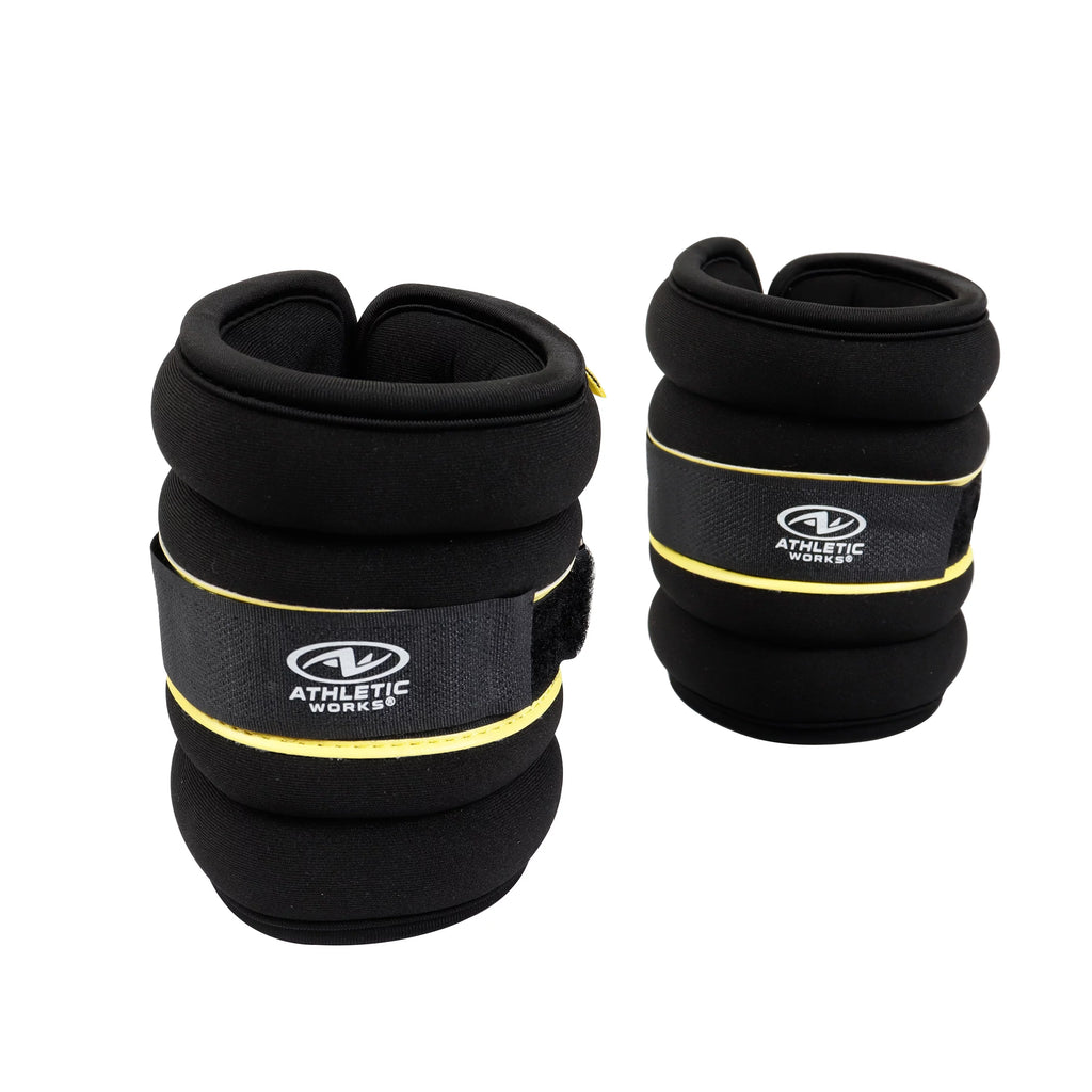 5lb Pair Ankle & Wrist Weights 2.5 lbs Each Adjustable Strap E303863